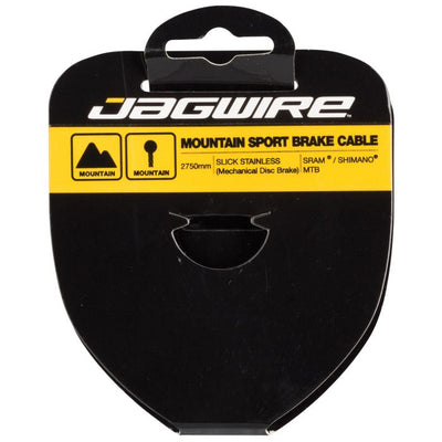 Jagwire Mountain-Bremskabel – Sport-Slick-Edelstahl – 1,5 x 2750 mm – Sram Shimano