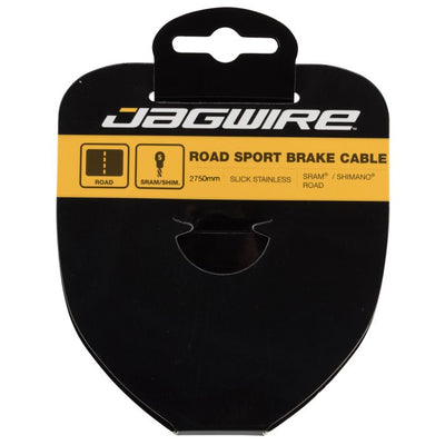 Jagwire Rennrad-Bremskabel – Sport-Slick-Edelstahl – 1,5 x 2750 mm – Sram Shimano