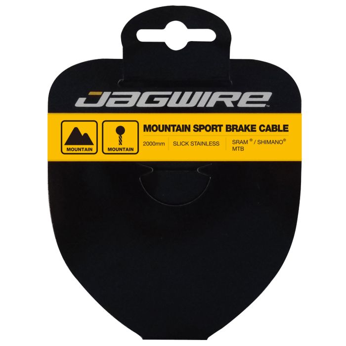Jagwire Mountain-Bremskabel – Sport-Slick-Edelstahl – 1,5 x 3500 mm – Sram Shimano