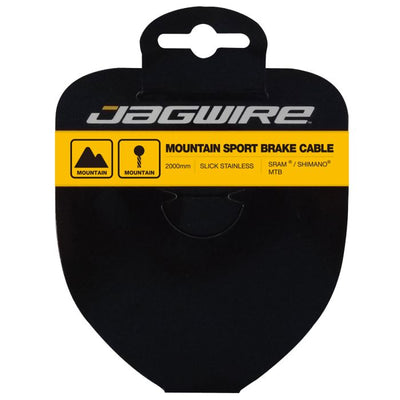 Jagwire Mountain-Bremskabel – Sport-Slick-Edelstahl – 1,5 x 3500 mm – Sram Shimano