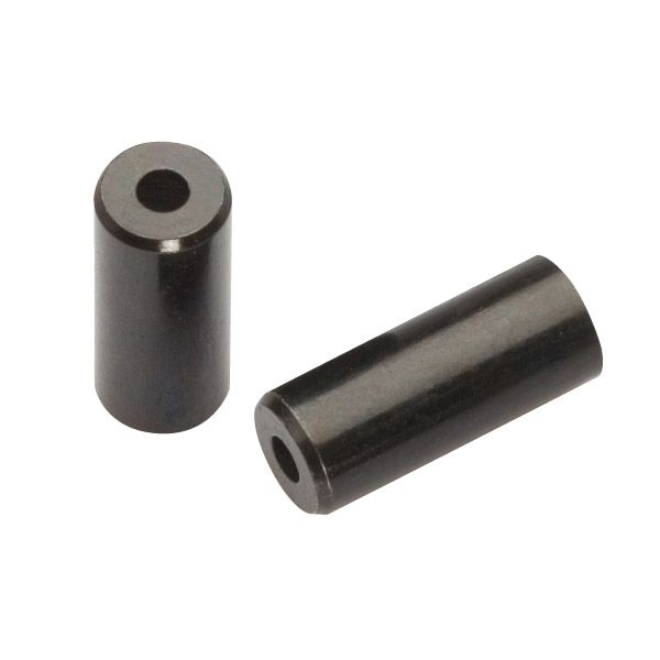 Jagwire Endkappen offen – 4 mm Verschiebung – Messing (50 Stück) – schwarz