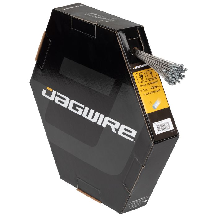 Jagwire Schaltkabel – Sport Slick Edelstahl – 1,1 x 2300 mm – Sram Shimano (100 Stück)