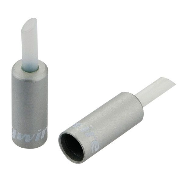 Jagwire-Endkappen gefüttert – 5-mm-Bremse – Legierung (50 Stück) – Silber