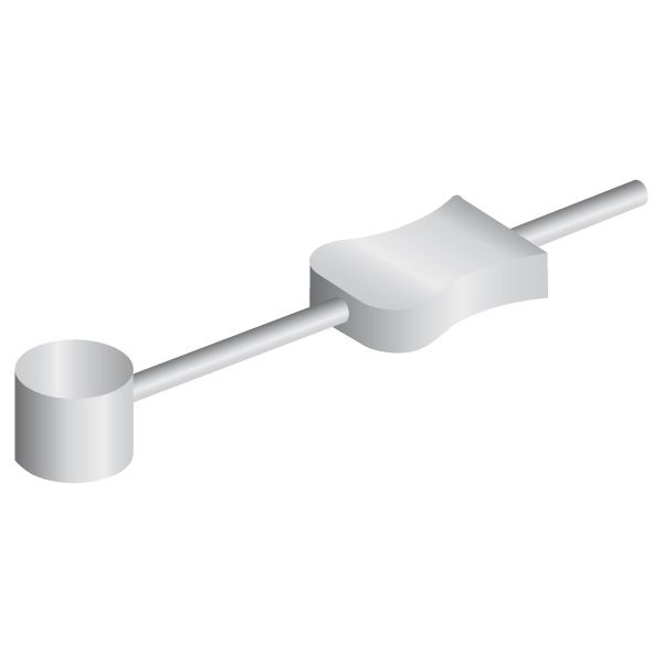 Jagwire EZ-Griff Single-End-Straddle-Draht (10 Stück) – Silber