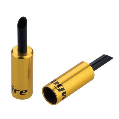 Jagwire-Endkappen gefüttert – 5-mm-Bremse – Legierung (50 Stück) – Gold