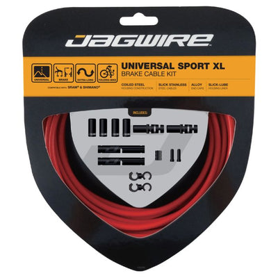 Jagwire Universal-Sportbremsen-XL-Kit – rot