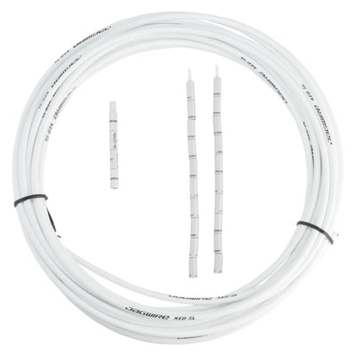 Jagwire Bremsgehäuse 5 mm Keb Slick-Lube (10 m + Endkappen) – weiß