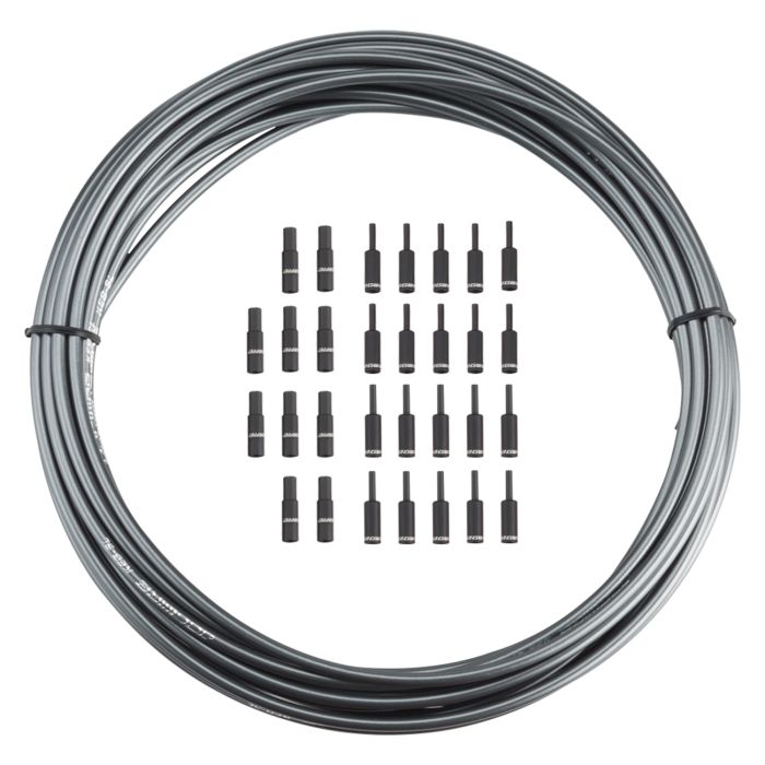 Jagwire Bremsgehäuse 5 mm Keb Slick-Lube (10 m + Endkappen) – Eisgrau