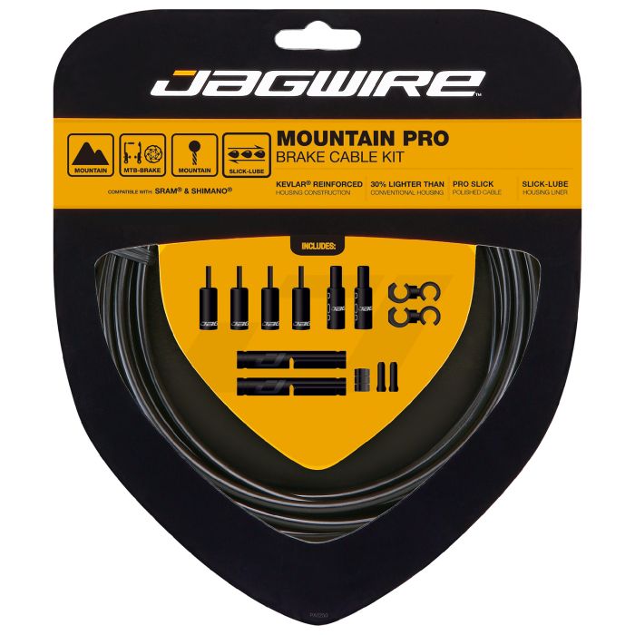Jagwire Mountain Pro Bremsenset – schwarz