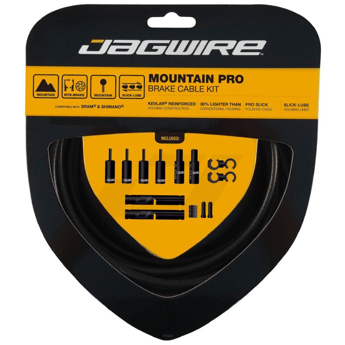 Jagwire Mountain Pro Bremsenset – Stealth Black