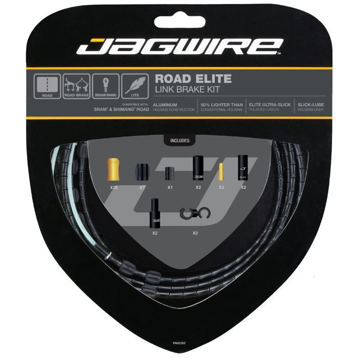 Jagwire Road Elite Link Bremsen-Kit – schwarz