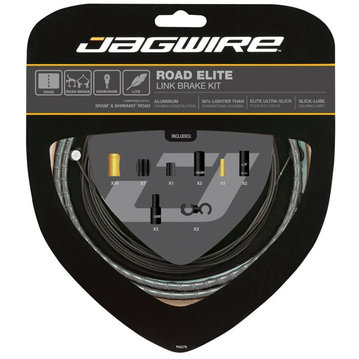 Jagwire Road Elite Link-Bremssatz – Grau
