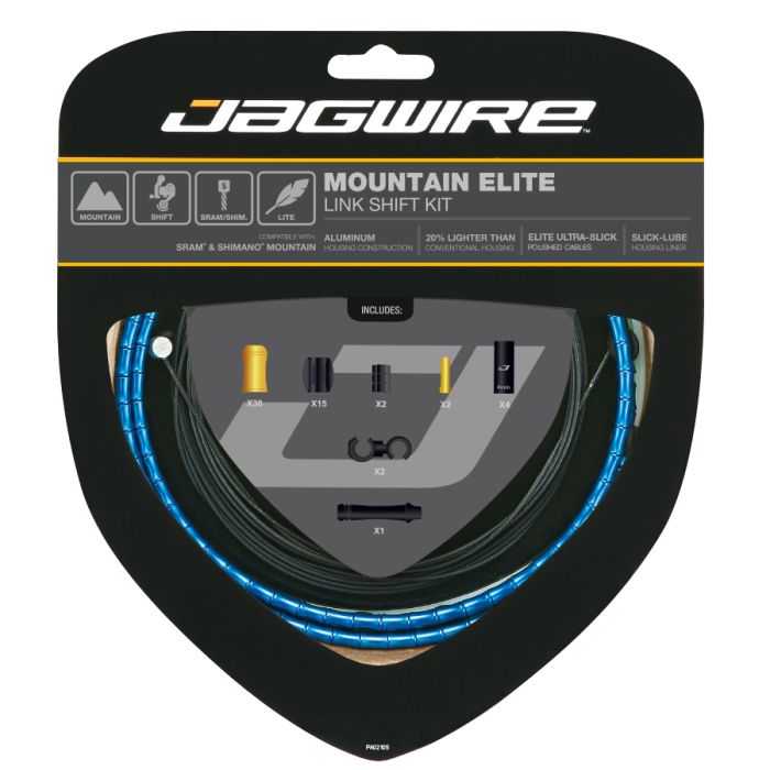 Jagwire Mountain Elite Link Shift Kit – blau
