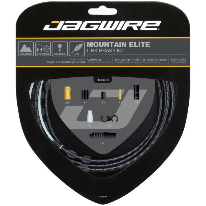 Jagwire Mountain Elite Link-Bremsset – schwarz
