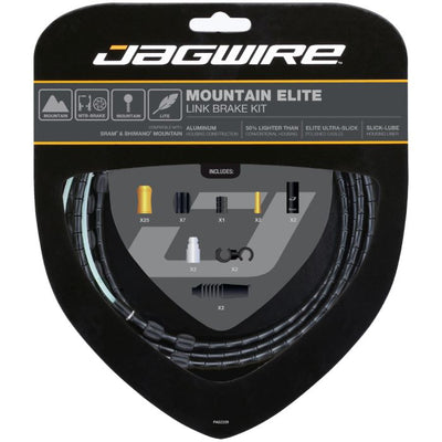 Jagwire Mountain Elite Link-Bremsset – schwarz