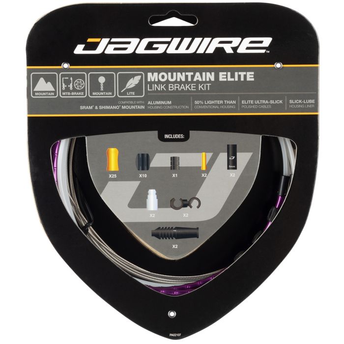Jagwire Mountain Elite Link-Bremssatz – limitiert, lila