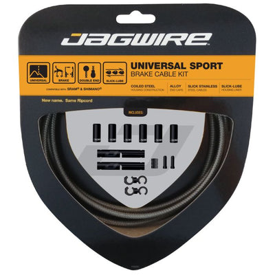 Jagwire Universal-Sportbremsen-Kit – Carbonsilber