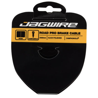 Jagwire Rennrad-Bremskabel – Profi-polierter Slick-Edelstahl – 1,5 x 2000 mm – Campagnolo
