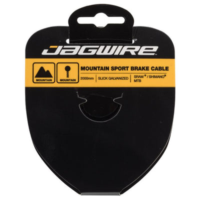 Jagwire Mountain-Bremskabel – Sport-Slick verzinkt – 1,5 x 2000 mm – Sram Shimano