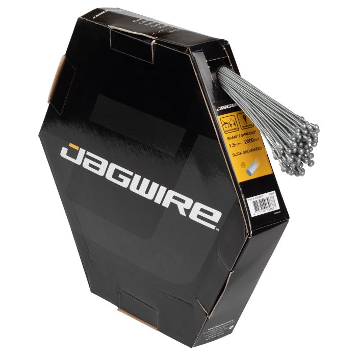 Jagwire Straßenbremskabel – Sport Slick verzinkt – 1,5 x 2000 mm – Sram Shimano (100 Stück)