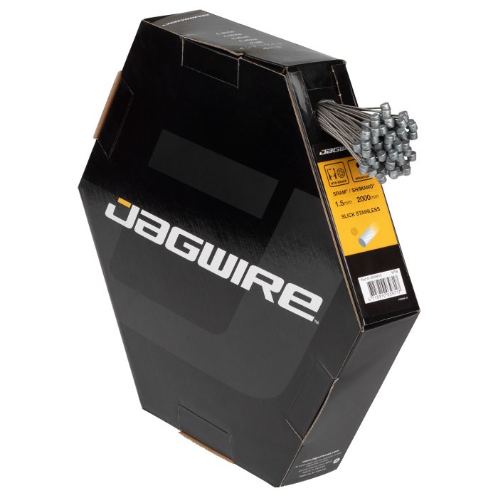 Jagwire Bergbremskabel – Sport Slick Edelstahl – 1,5 x 2000 mm – Sram Shimano (100 Stück)