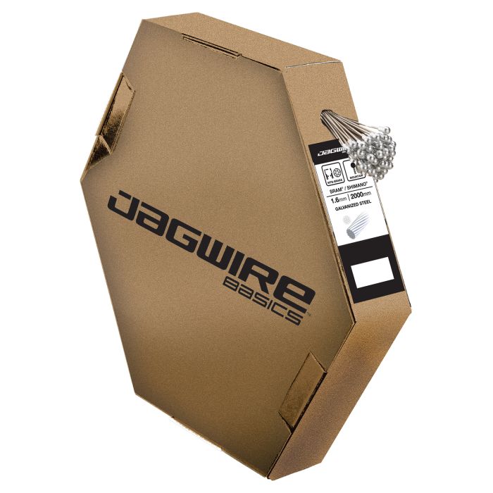 Jagwire Mountain-Bremskabel – Basics verzinkt – 1,6 x 2000 mm – Sram Shimano (100 Stück)