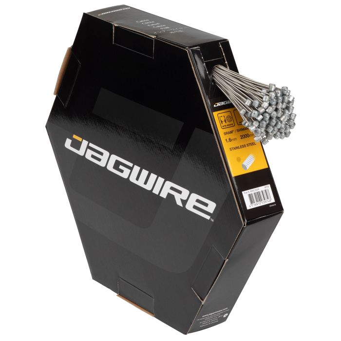 Jagwire Mountain-Bremskabel – Basics Edelstahl – 1,6 x 2000 mm – Sram Shimano (100 Stück)