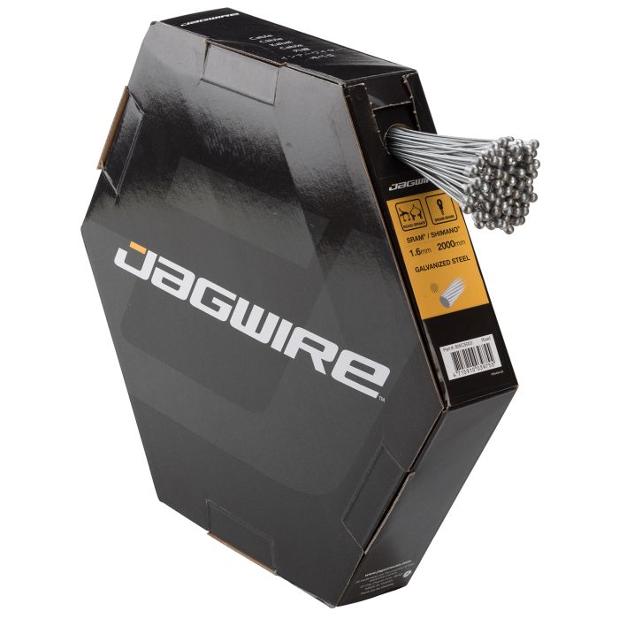 Jagwire Rennrad-Bremskabel – Basics verzinkt – 1,6 x 2000 mm – Sram Shimano (100 Stück)