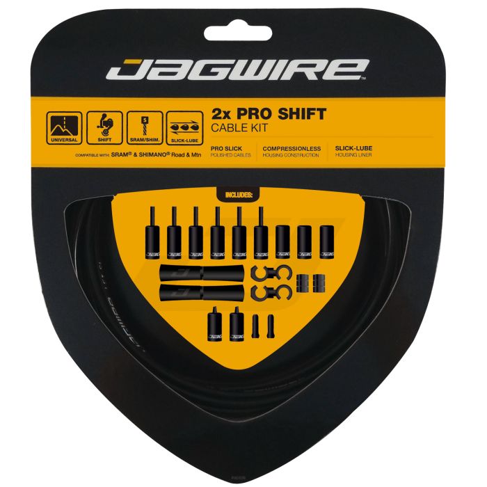 Jagwire 2x Pro Shift Kit – schwarz