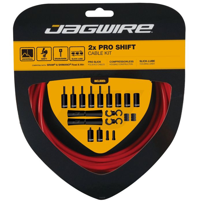 Jagwire 2x Pro Shift Kit – rot