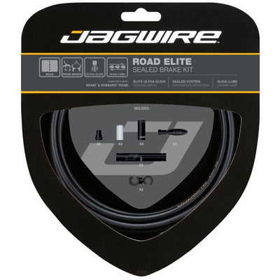 Jagwire Road Elite versiegeltes Bremsenset – Stealth Black