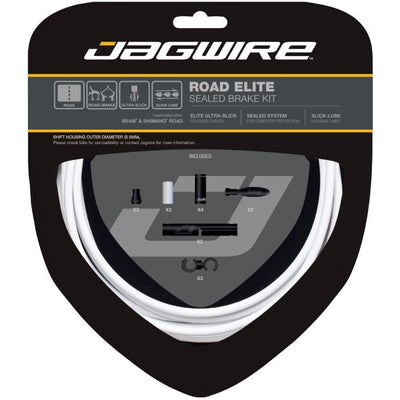Jagwire Road Elite versiegeltes Bremsset – weiß