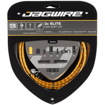 Jagwire 2x Elite Link Shift Kit – Gold