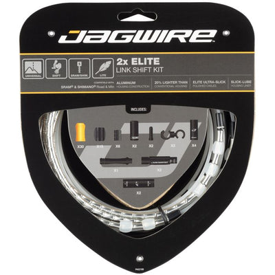 Jagwire 2x Elite Link Shift Kit – Silber