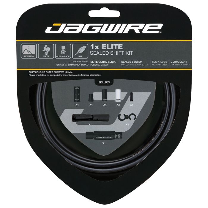 Jagwire 1x Elite Sealed Shift Kit – Stealth Black