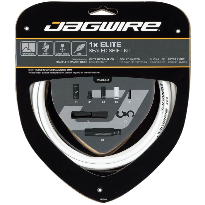 Jagwire 1x Elite Sealed Shift Kit – weiß