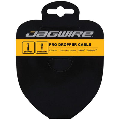 Jagwire Dropper-Innenzug – professionell polierter Edelstahl – 0,8 x 2000 mm