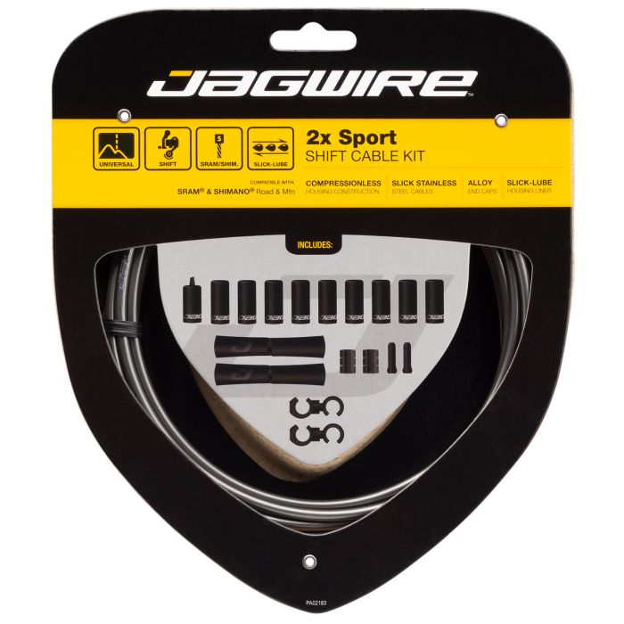 Jagwire 2x Sport-Schaltsatz – Eisgrau