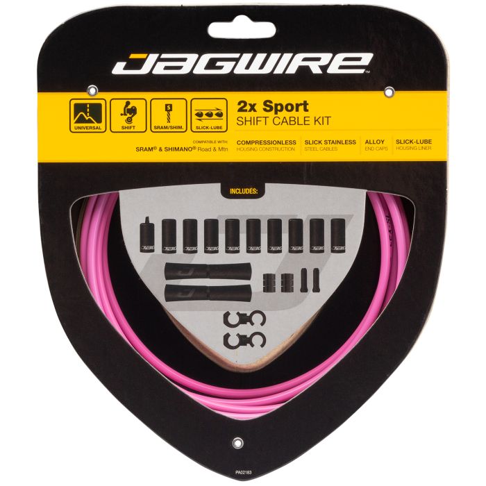 Jagwire 2x Sport-Schaltsatz – Pink