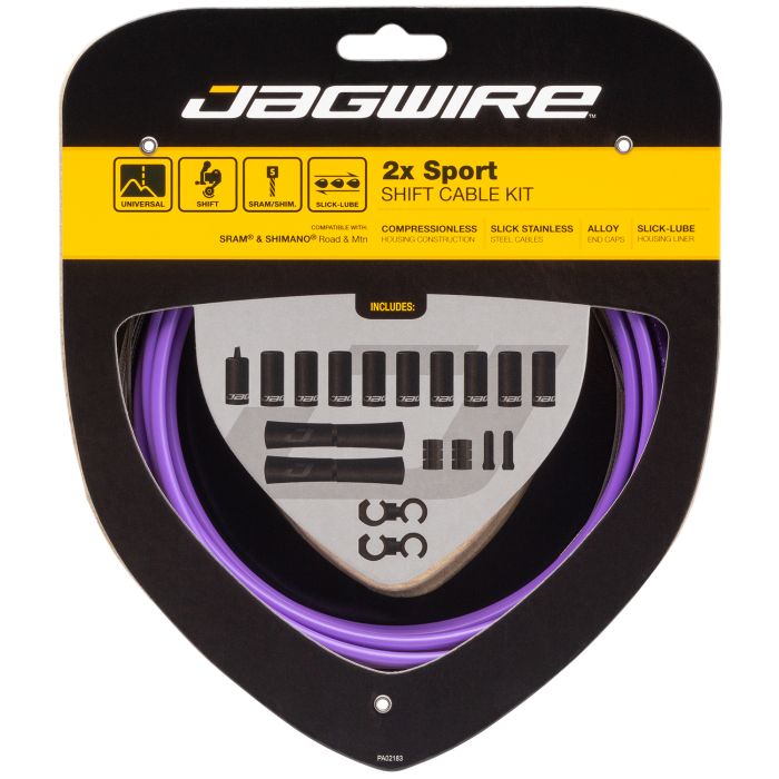Jagwire 2x Sport-Schaltsatz – Lila