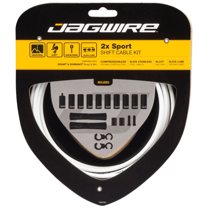 Jagwire 2x Sport-Schaltsatz – weiß