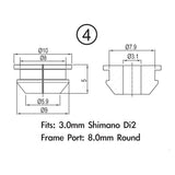 Jagwire-Rahmenstopfenpaket – 4-mm-Umwerfergehäuse (2-mm-Rahmen) (10 Stück) - afbeelding 2
