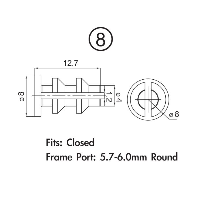 Jagwire Rahmenstopfenpaket – Shimano Di2 (10 Stück)