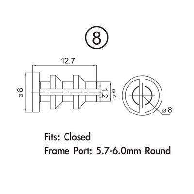 Jagwire Rahmenstopfenpaket – Shimano Di2 (10 Stück)
