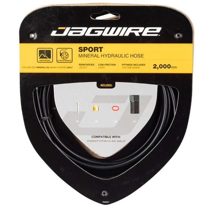 Jagwire Sport Mineral-Hydraulikschlauch-Kit – Shimano (XTR M9110) – Schwarz
