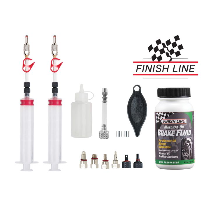 Jagwire Pro Mineral-Entlüftungsset – mit Finish-Line-Mineralöl (120 ml)