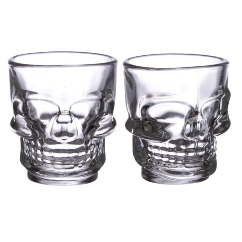 2 Gläser mit 60 ml Schädel (Schädel