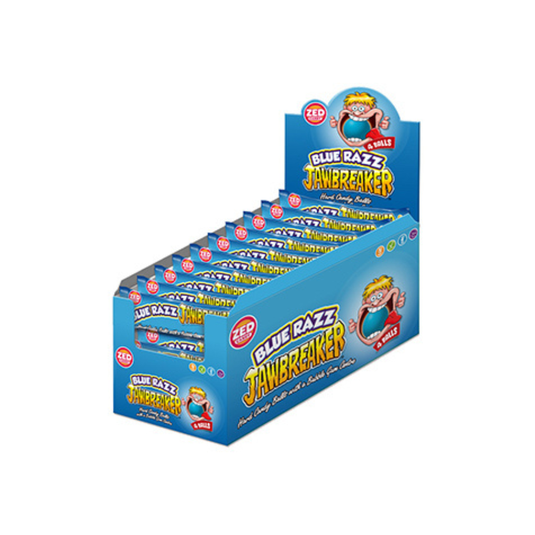 Zed Candy Jawbreaker Blaue Himbeere (40x 4er-Pack)