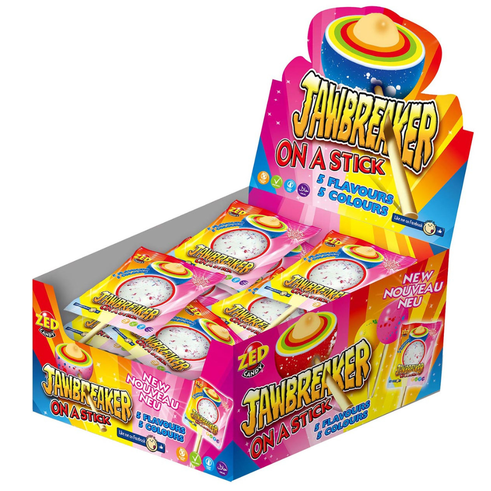 Zed Candy Jawbreaker am Stiel (15 Stück)