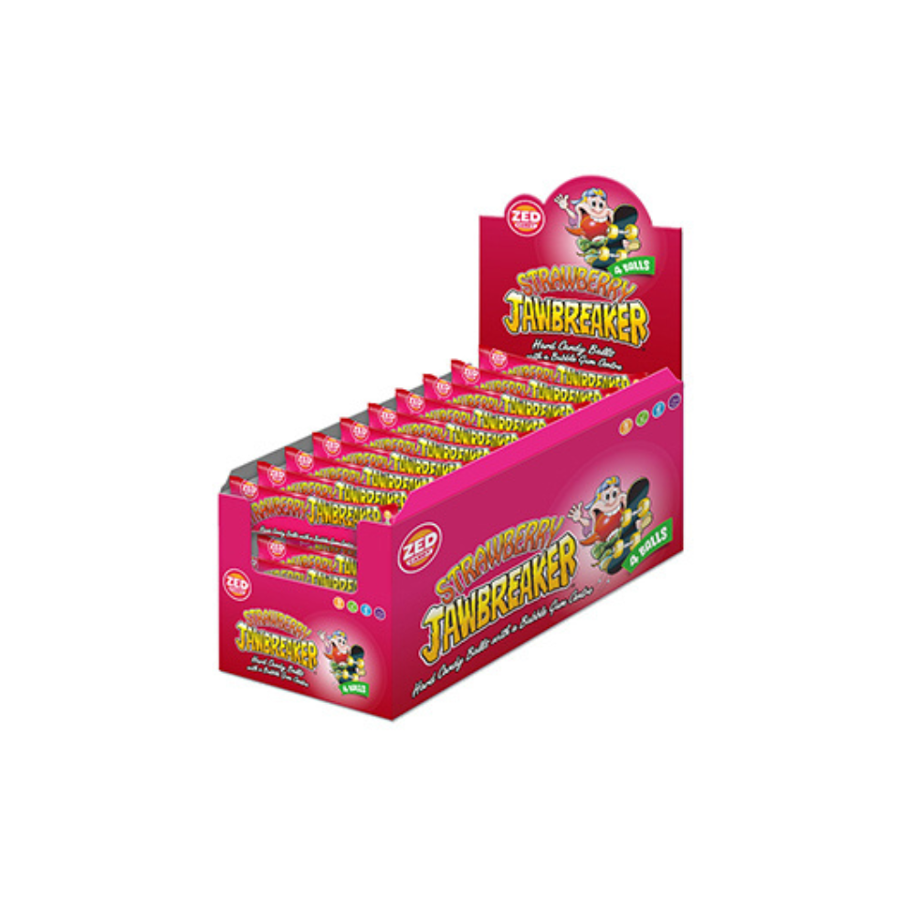 Zed Candy Jawbreaker Erdbeere (40x 4er-Pack)